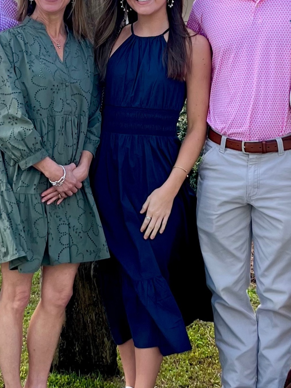a new day Navy Halter Maxi Dress with Smocked Waist